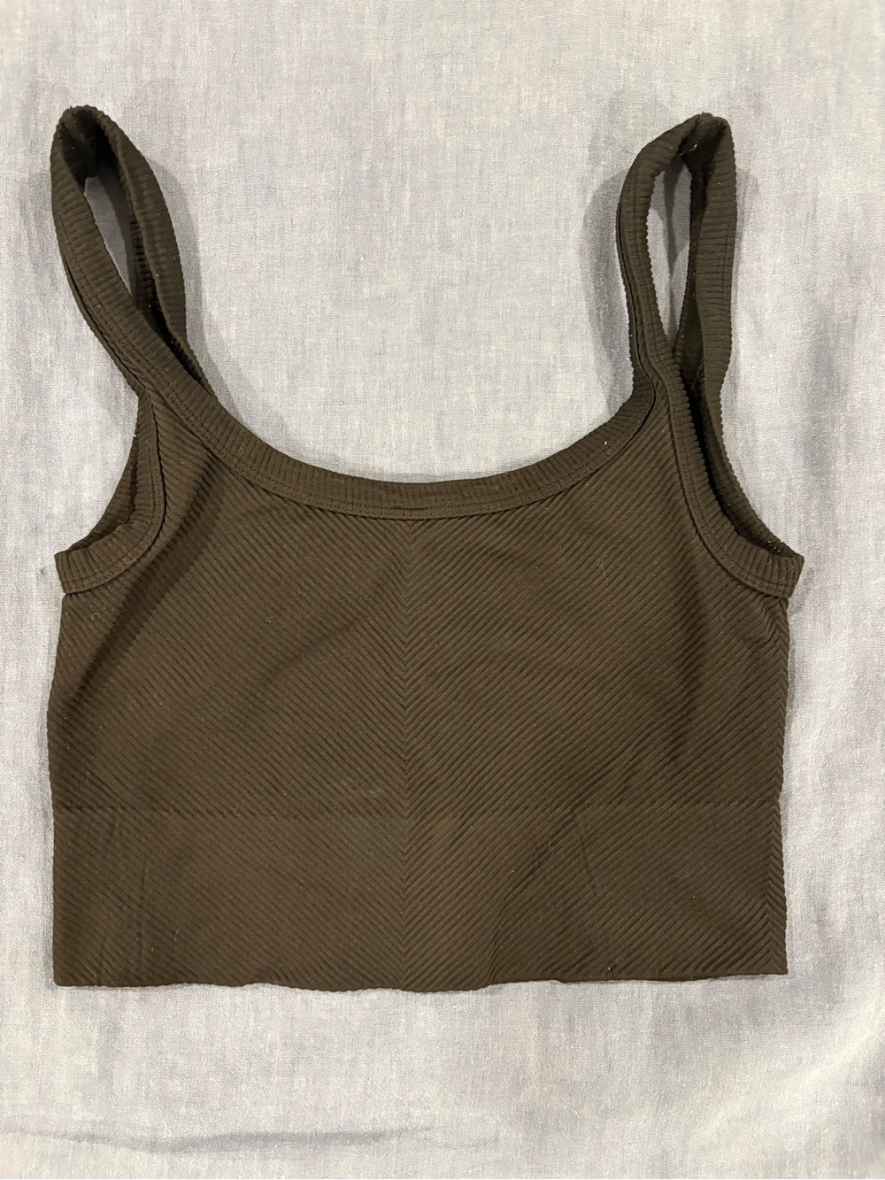 Nikibiki Black Ribbed Cropped Tank - Picture 2 of 5